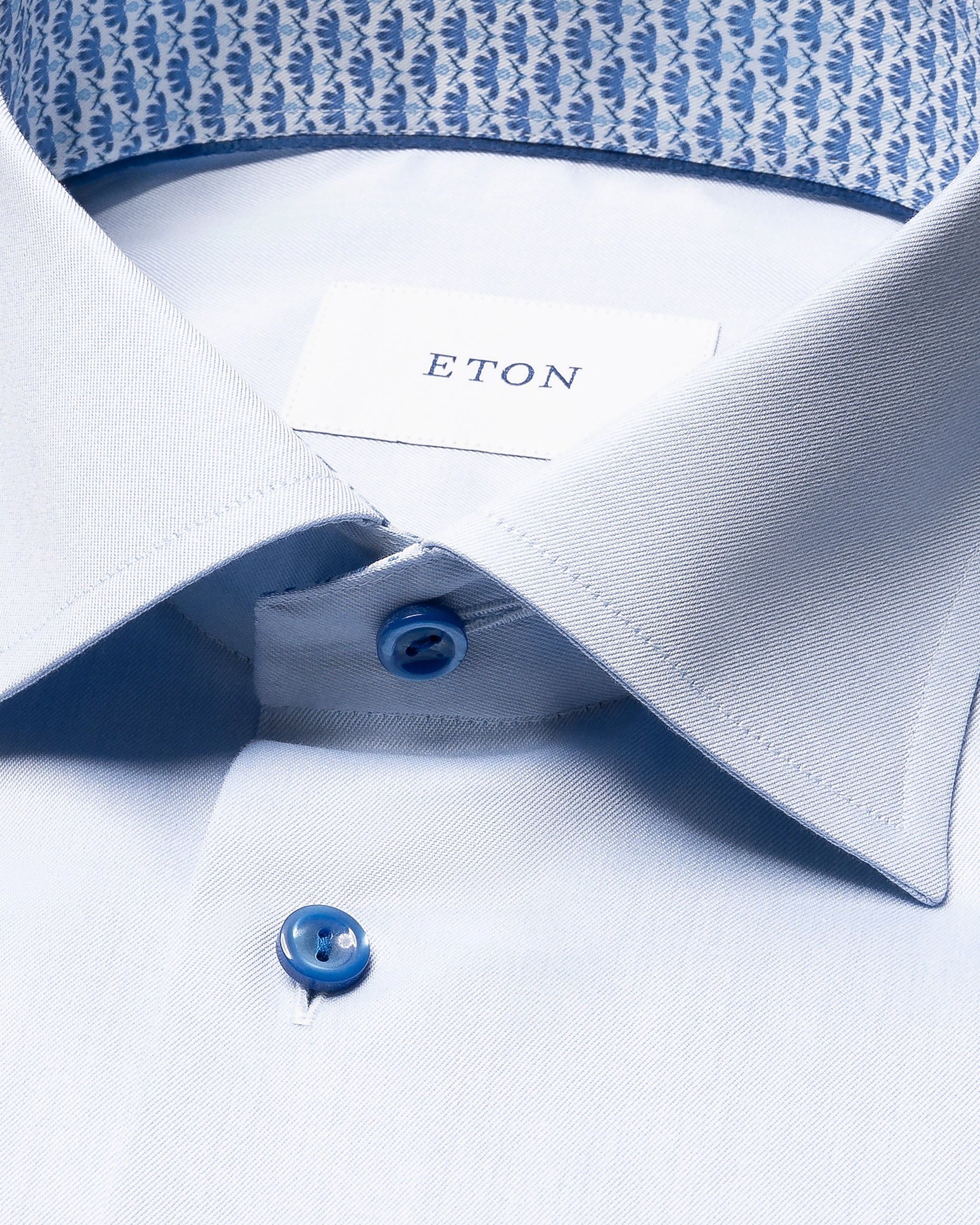 ETON - Sky Blue CONTEMPORARY FIT Signature Twill Shirt 10001474521