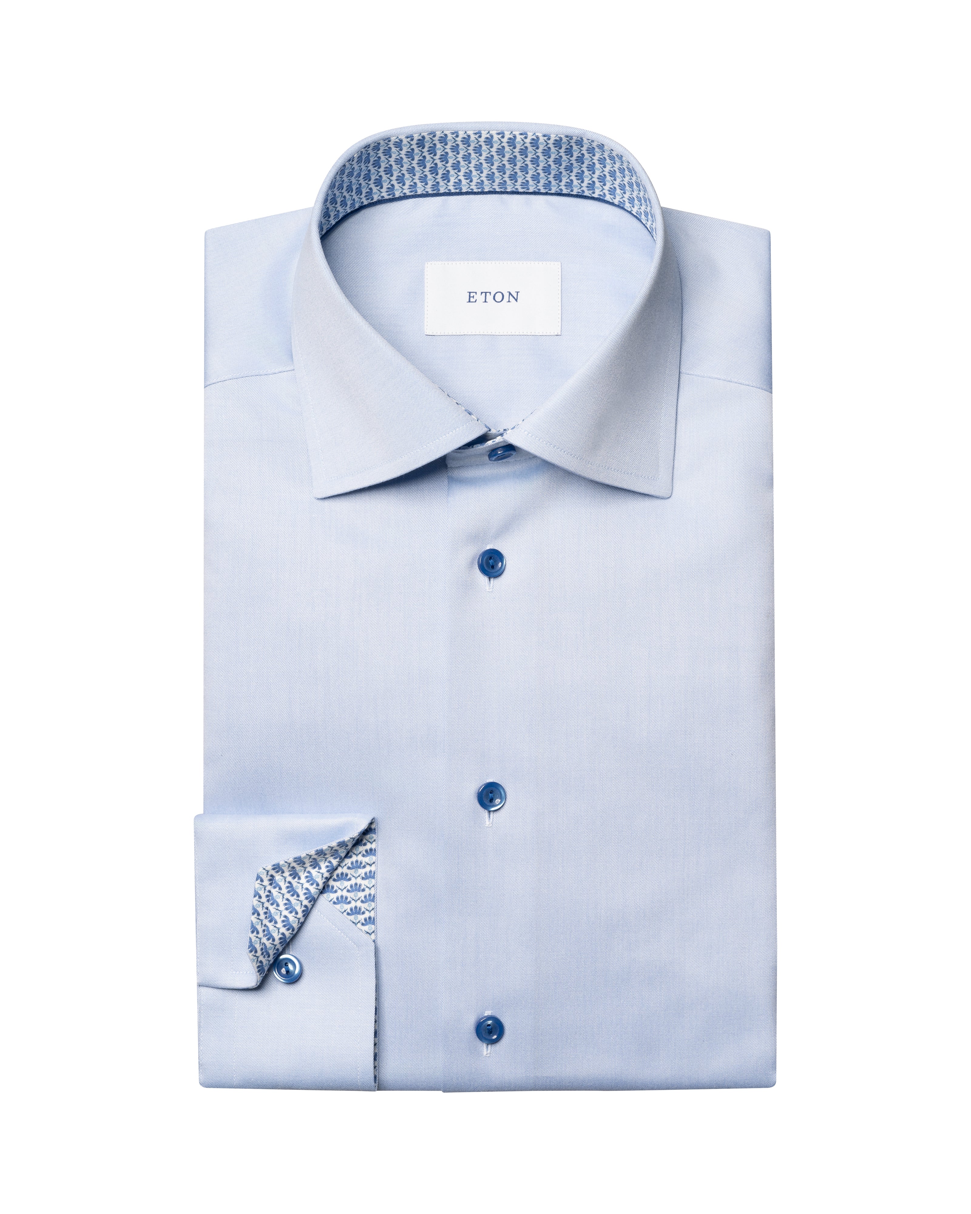 ETON - Sky Blue CONTEMPORARY FIT Signature Twill Shirt 10001474521