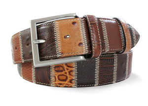 ROBERT CHARLES - 1611 Patchwork Leather 40mm Belt
