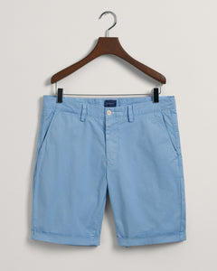 GANT - Allister Regular Fit Sunfaded Shorts in Gentle Blue