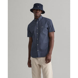 GANT - Classic Blue Regular Fit Short Sleeve Micro Dot Shirt 3012271