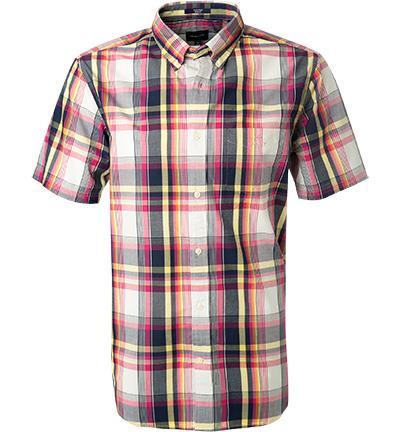 GANT - Caberet Pink Regular Fit Washed Indigo Check Short Sleeve Shirt 3018521