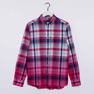 GANT - Paradise Pink Regular Fit Dip Dyed Madras Check Shirt 3034730