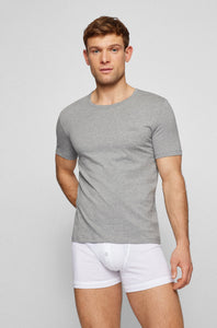 BOSS - 3-Pack Of Underwear T-Shirts In White, Grey and Black Cotton 50325388 999