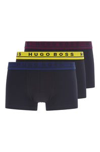 HUGO BOSS - Mixed Colour 3-Pack Of Stretch-Cotton Trunks 50458488 962