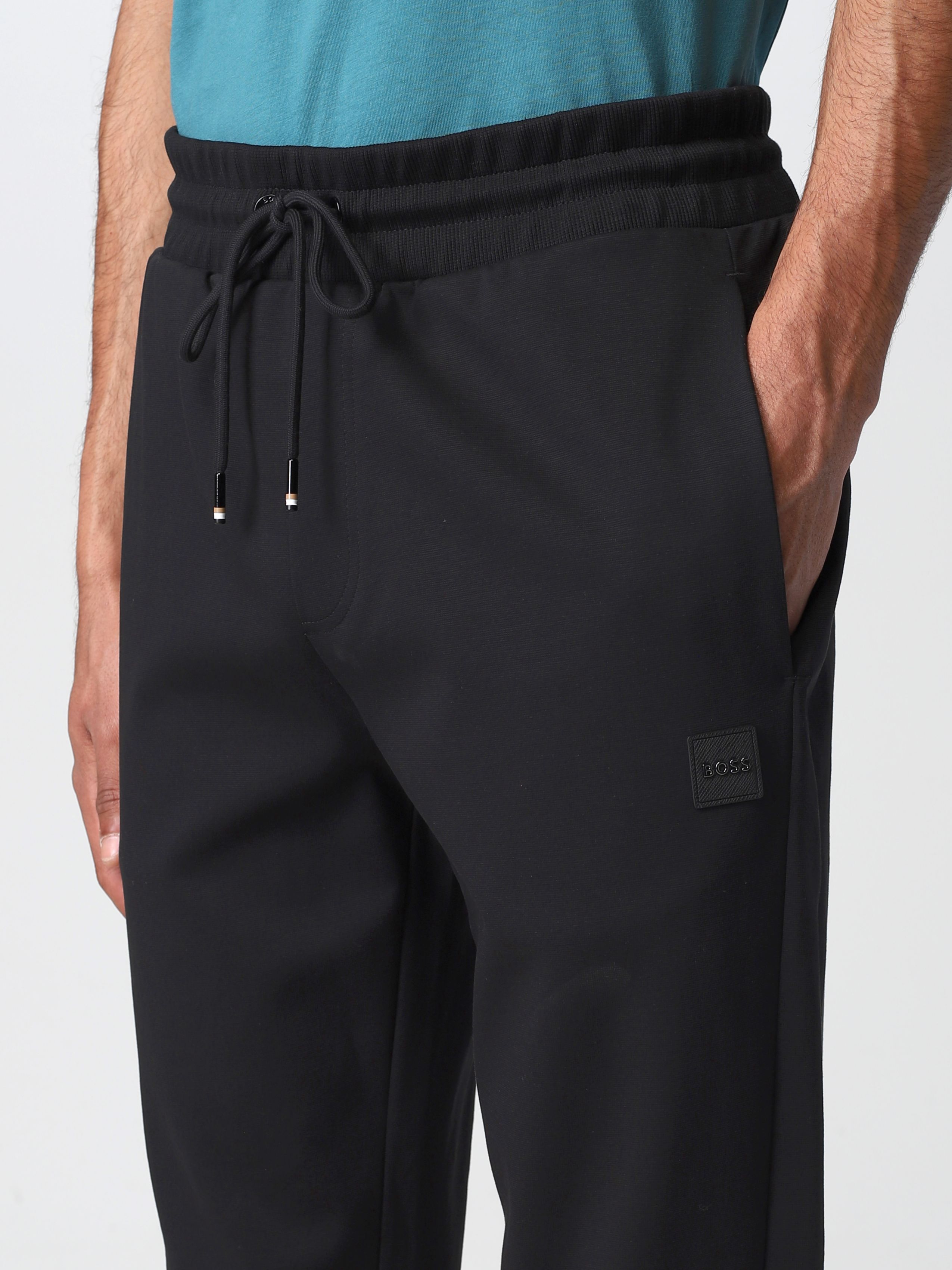 BOSS - LAMONT 82 Dark Blue Jogging Bottoms With BOSS Tab Detail 50467130 404