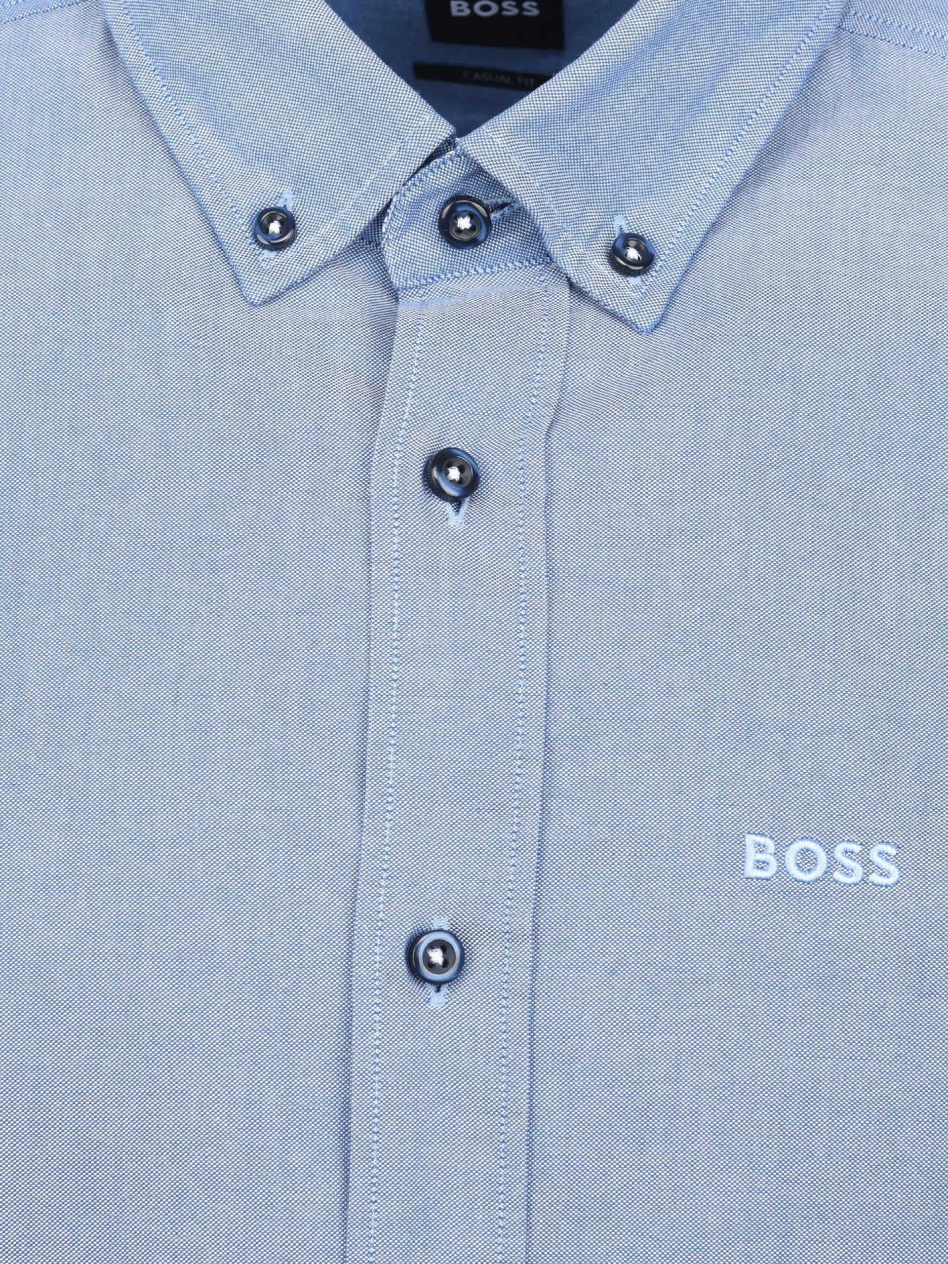 BOSS - C-HAL-BD Medium Blue Casual Fit Cotton Shirt 50478847 427