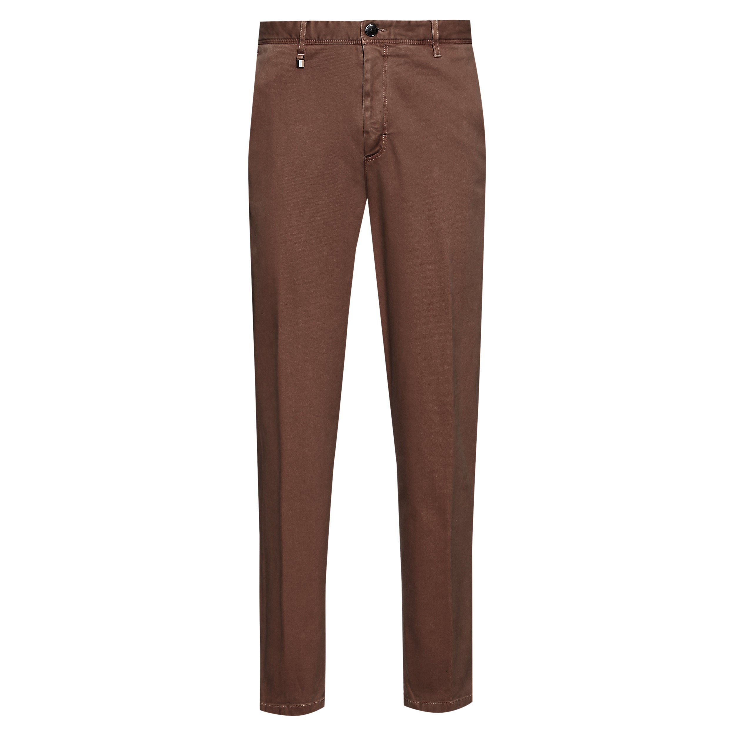 BOSS - C-PERIN-D-224F Open Brown Tapered Leg Chinos in Stretch Cotton 50479365 245