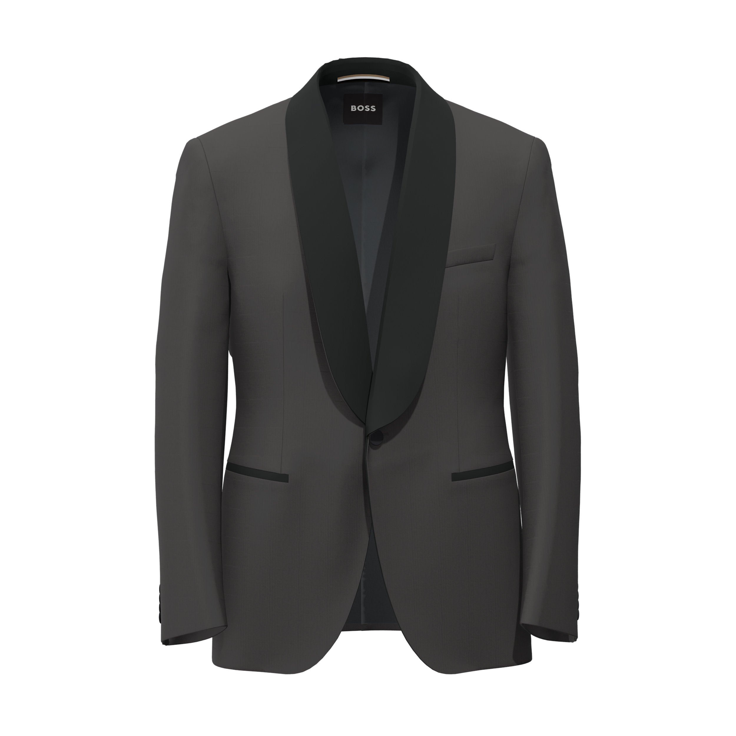 BOSS - H-JASPER-TUX-MM-C231 Black Dress Jacket With Shawl Lapel 50485430 001