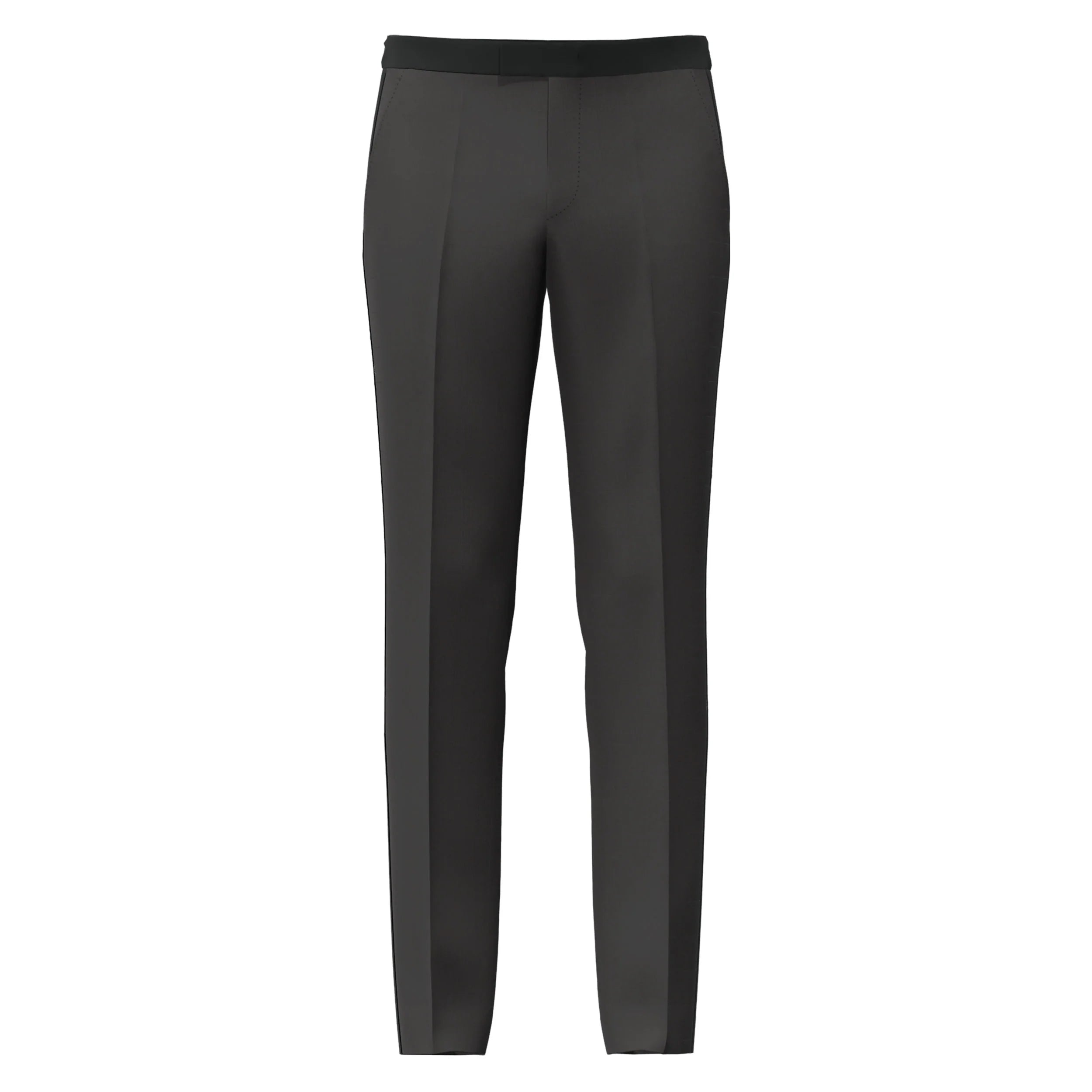 BOSS - H-LEON-TUX Black Regular Fit Dress Trousers 50485451 001