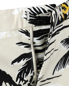 BOSS - SLICE-SHORT2 Open White Shorts With Tropical Cream Print 50488282 132