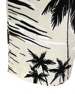 BOSS - SLICE-SHORT2 Open White Shorts With Tropical Cream Print 50488282 132