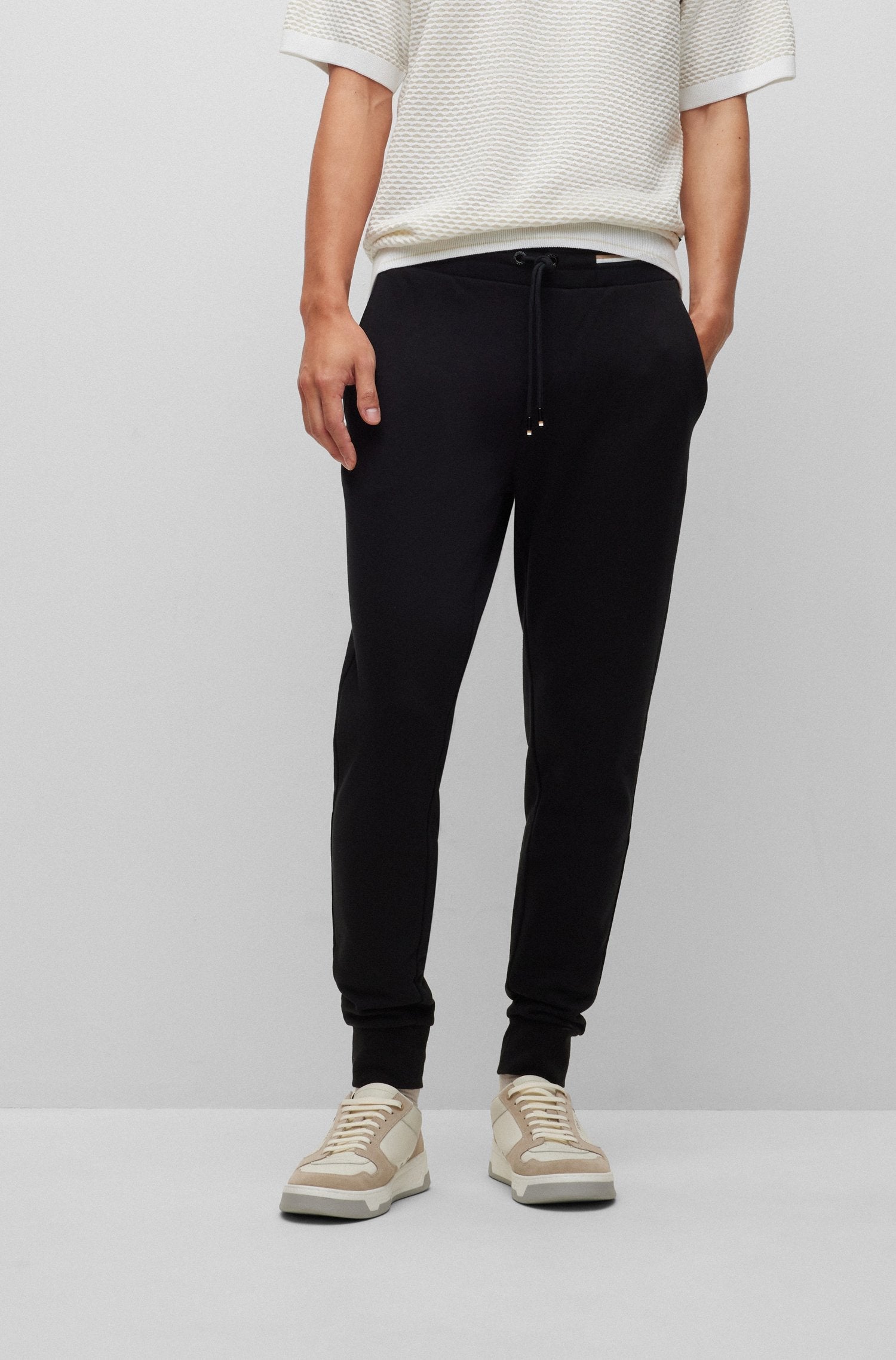 BOSS - LAMONT 127 Black Organic Cotton Tracksuit Bottoms 50489503 001