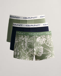 GANT - 3-Pack Tropical Leaves Print Trunks in Kalamata Green 902313043 362