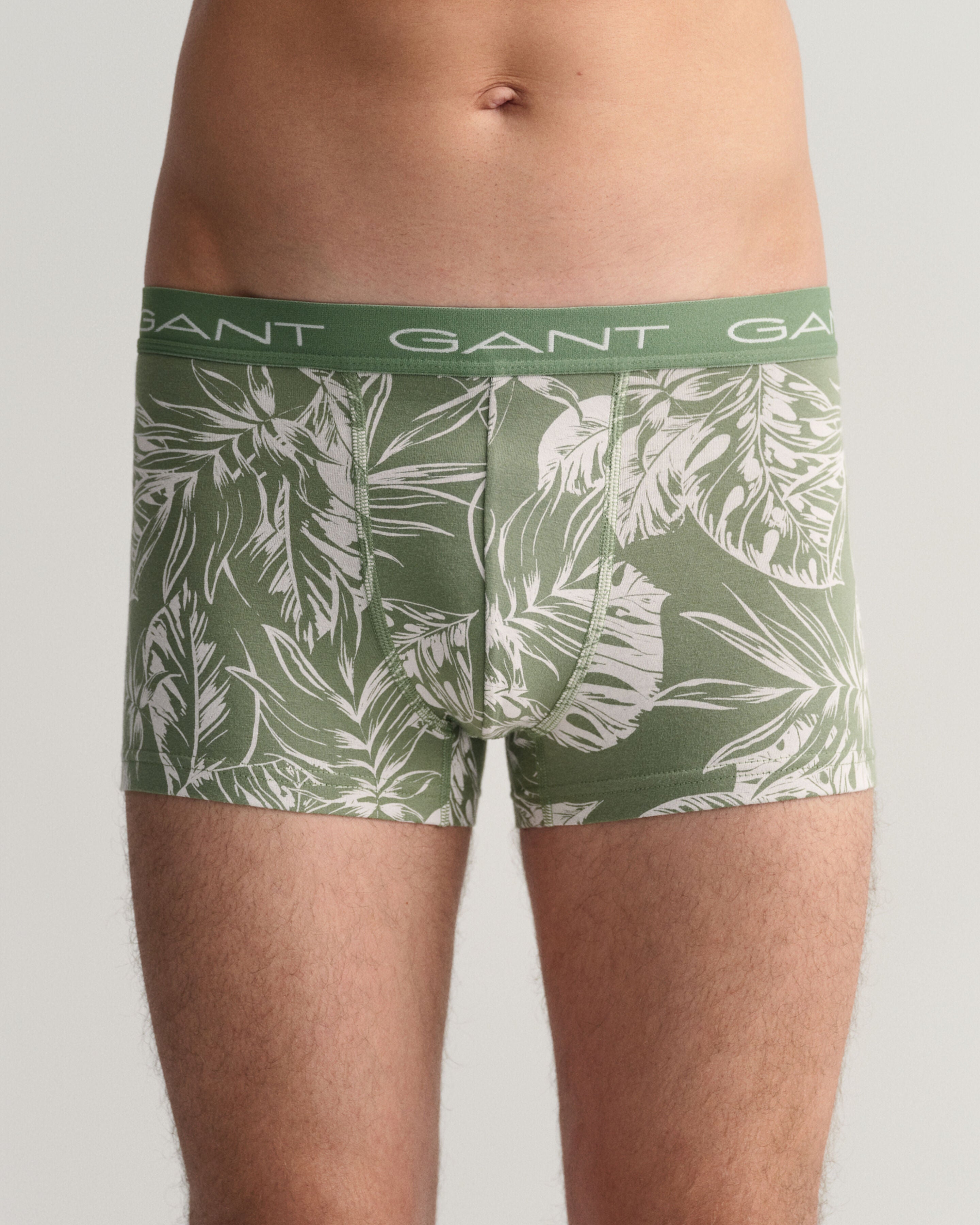 GANT - 3-Pack Tropical Leaves Print Trunks in Kalamata Green 902313043 362
