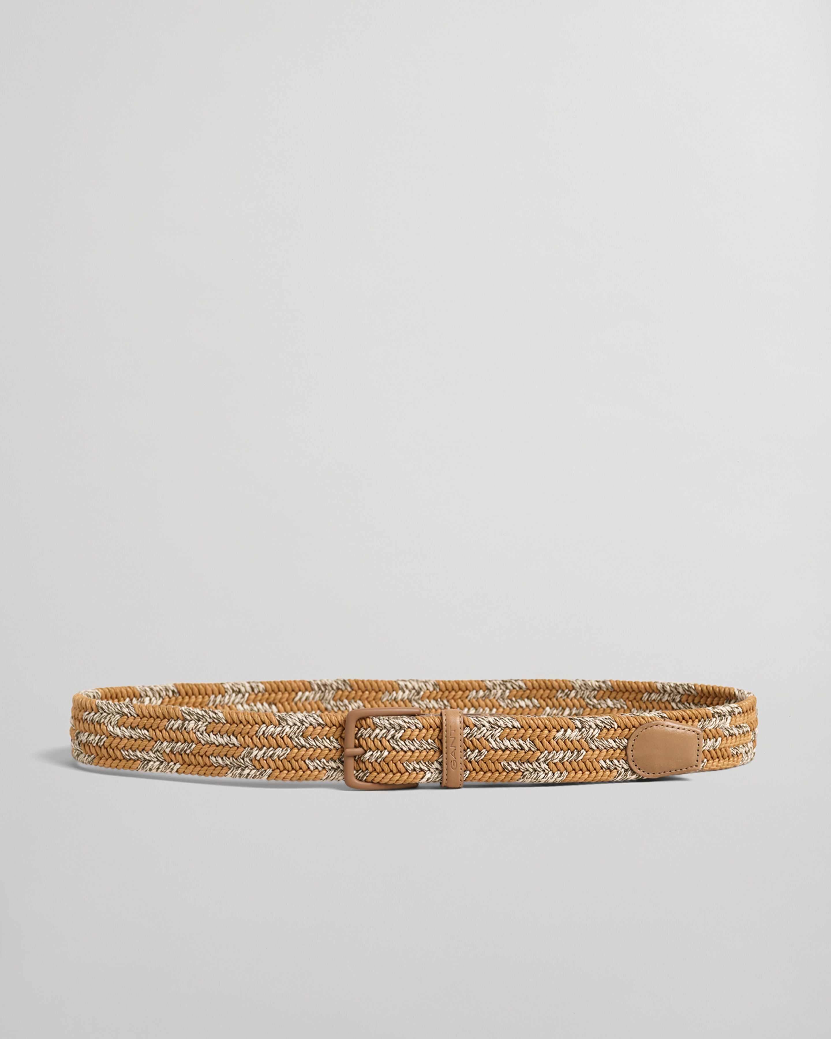 GANT - Contrast Braided Belt in Concrete Beige 9940151 270