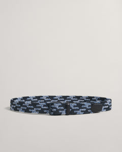 GANT - Contrast Braided Belt in Evening Blue 9940151 433