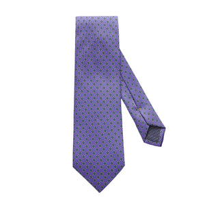 ETON - Purple Geometric Print Silk Tie A0003155779