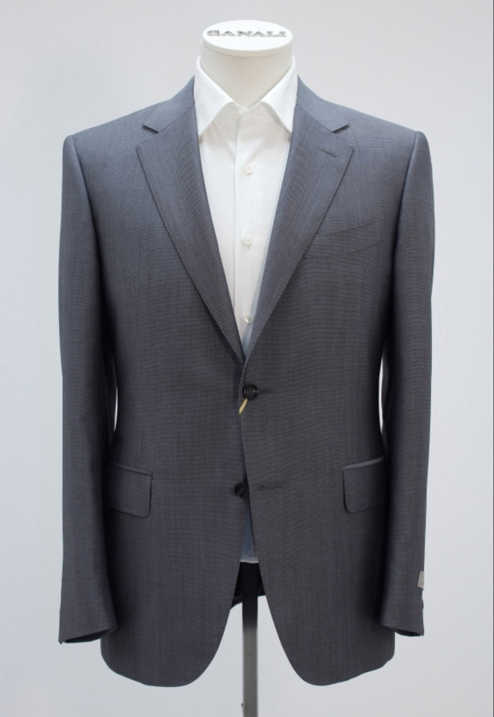 CANALI - Mid Grey Wool And Mohair Birdseye Fabric Suit 19220/93-AM00987-201