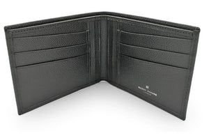 ELLIOT RHODES - COVENT GARDEN Grained Leather Billfold Wallet in Black AC-COV200