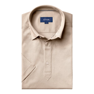 ETON - Off White SLIM FIT Pique Cotton Polo Shirt 10000344004