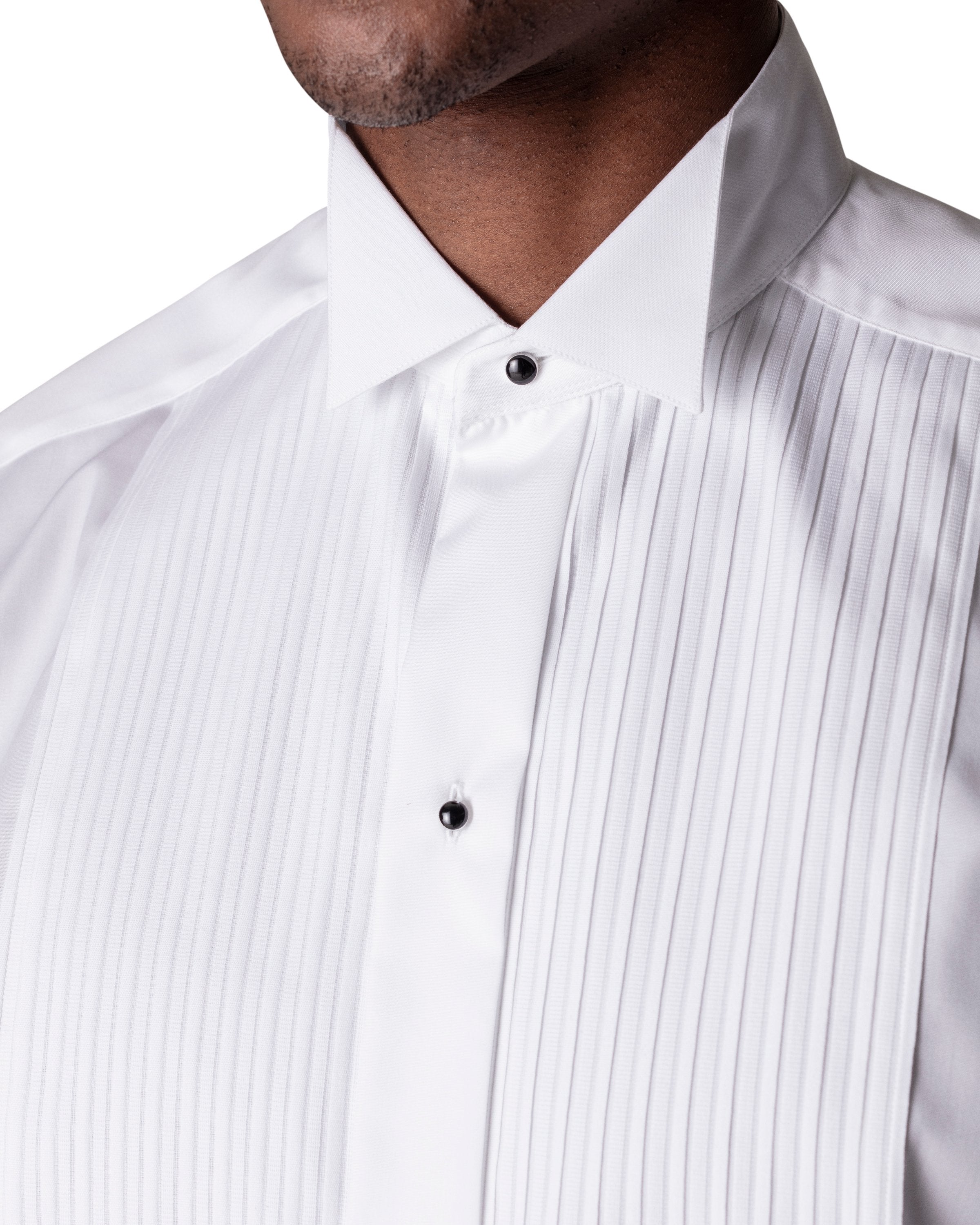 ETON - White Plissé Wing Collar Dress Shirt in CONTEMPORARY FIT 63153331000