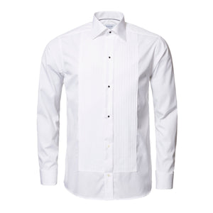 ETON - White Plissé Black Tie Dress Shirt in CONTEMPORARY FIT 63157031000