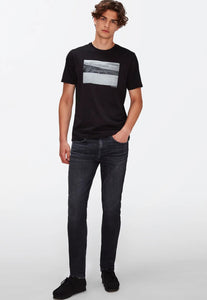 7 FOR ALL MANKIND - SLIMMY TAPERED Stretch Tek Ranger Black Wash Jeans JSMXC340TR