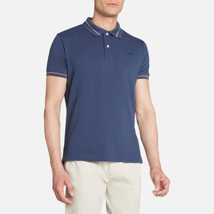 GEOX - Blue Organic Pique Cotton Polo Shirt M3510AT2649F4070
