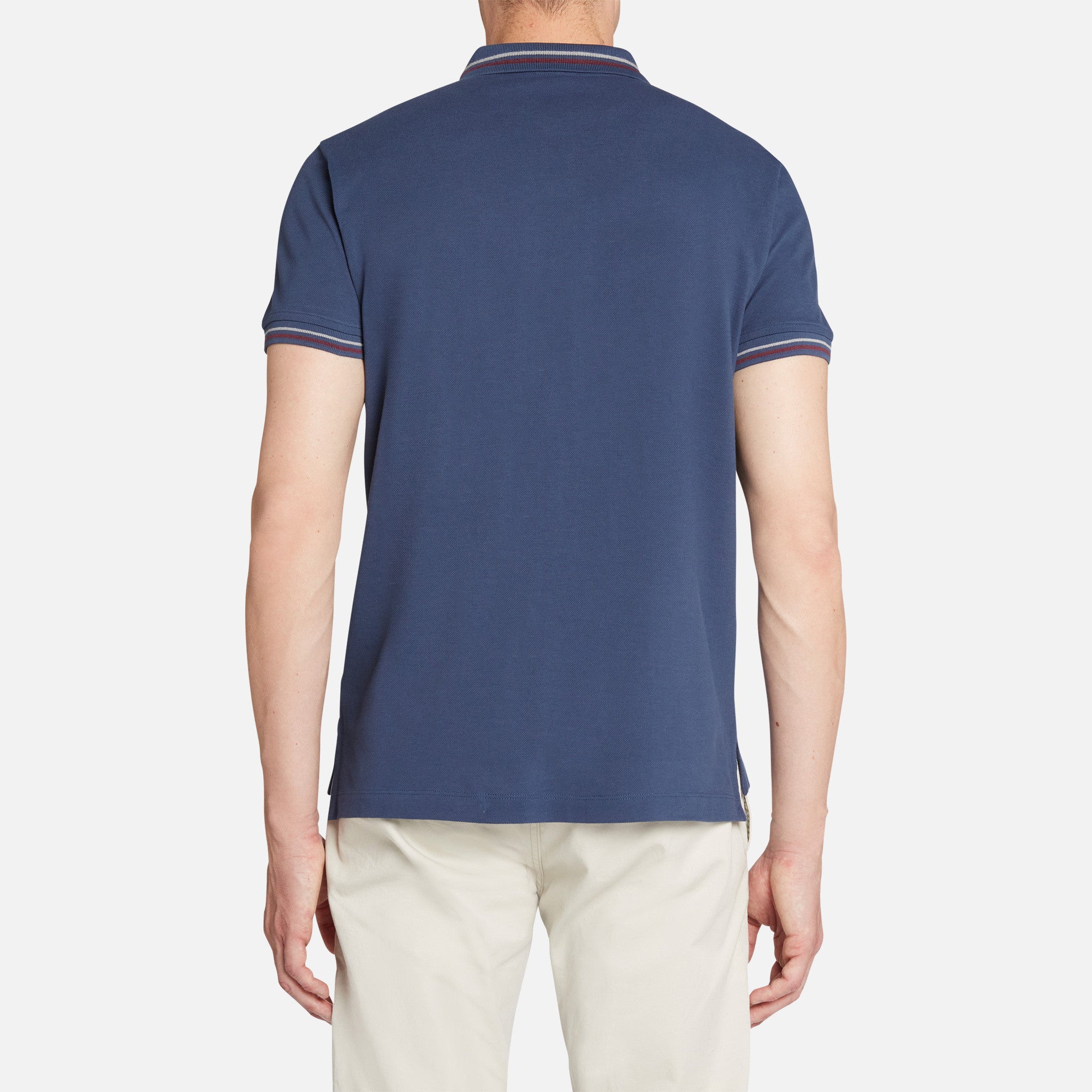 GEOX - Blue Organic Pique Cotton Polo Shirt M3510AT2649F4070