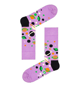 HAPPY SOCKS - THE MILKY WAY Socks in Purple MIL01-5000