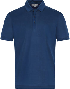 CANALI - Blue Cotton Pique Polo Shirt T0238-MJ01275-310