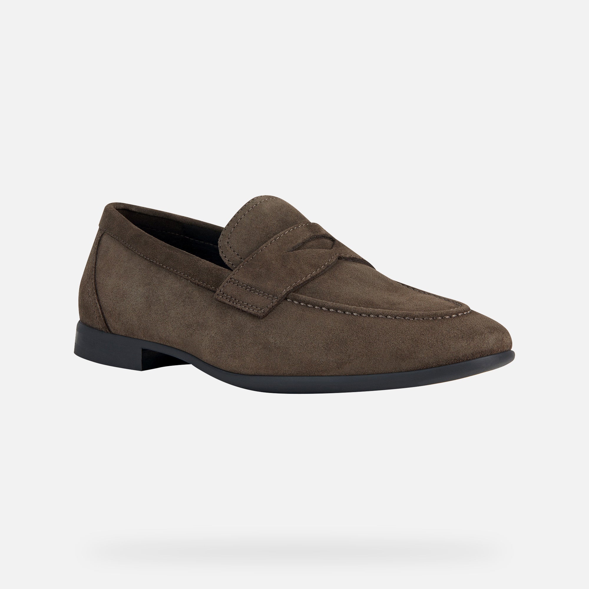 GEOX - SAPIENZA Dove Grey Suede Loafers U35CCA00022C1018