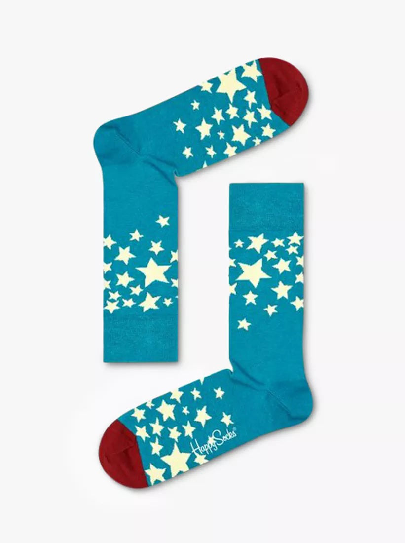 HAPPY SOCKS - STARS Socks in Blue STS01-6700