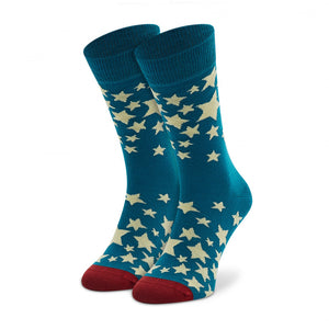 HAPPY SOCKS - STARS Socks in Blue STS01-6700