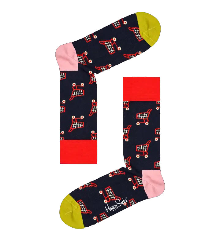 HAPPY SOCKS - SHOP TIL YOU DROP Socks in Navy SYD01-6500