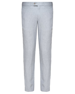 HILTL - TARENT Slim Straight Linen Trousers In Light Grey