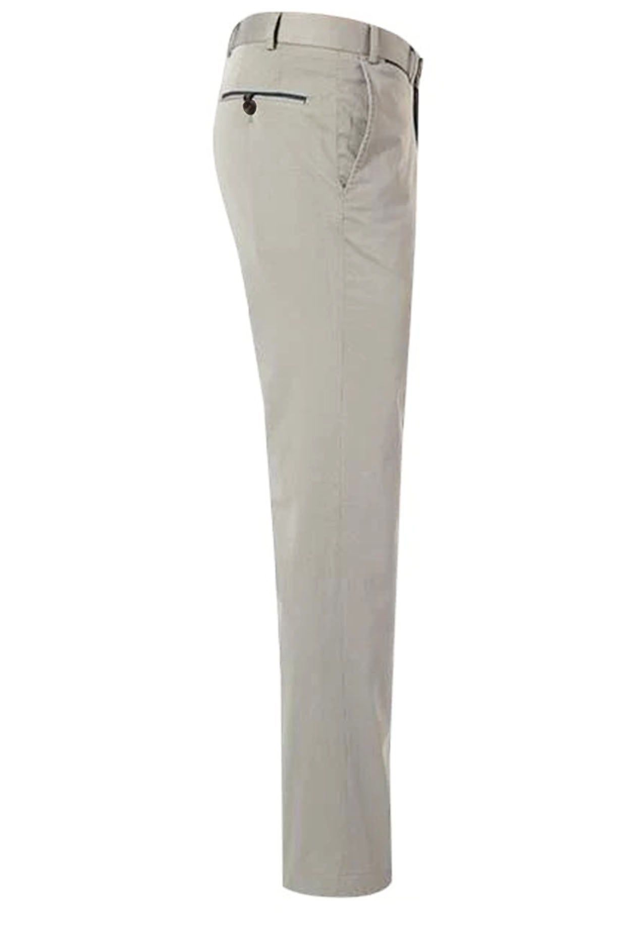 HILTL - TEAKER-S Slim Straight Super Stretch Supima Cotton Chinos In Silver 75295/53000/13