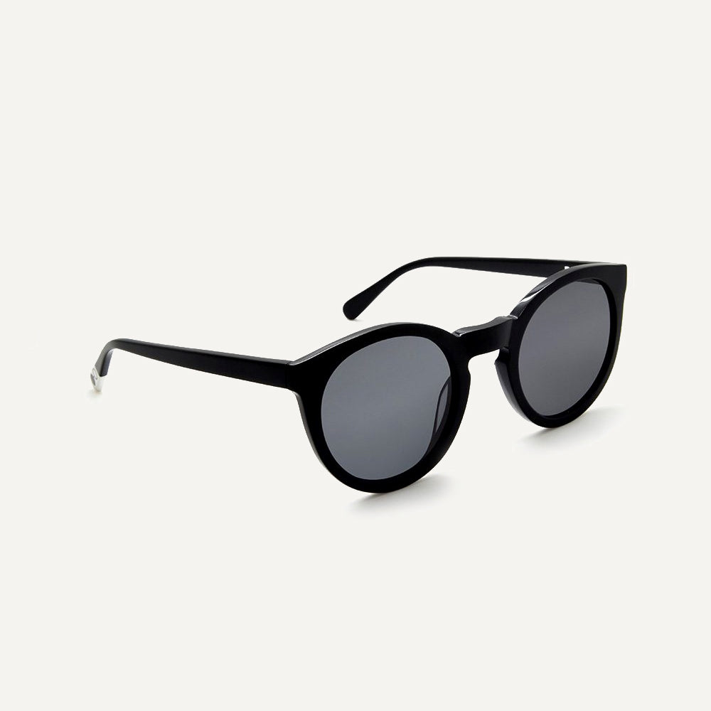 PALA Sunglasses - ASHA Matt Black Sunglasses Made From Recycled Acetate