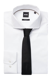 BOSS - 6cm Black Formal Tie In Silk Jacquard 50480284 001